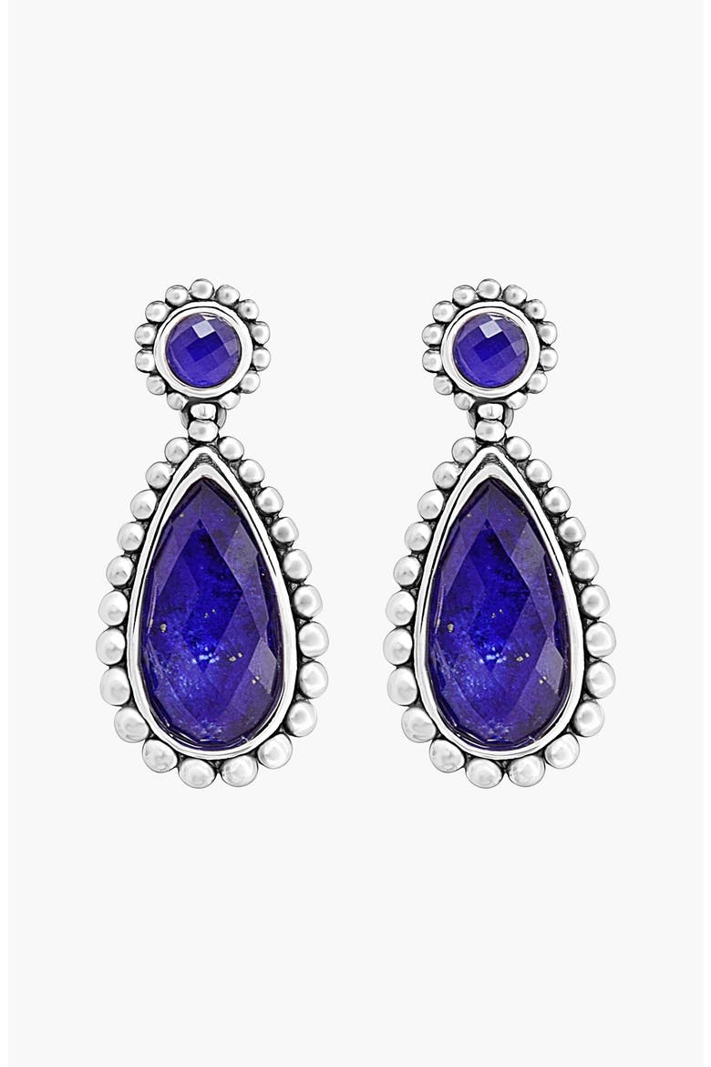 'Maya' Teardrop Earrings, Alternate, color, LAPIS