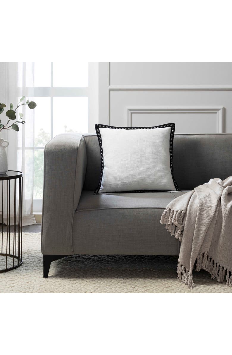 VCNY HOME Crochet Edge Accent Pillow, Alternate, color, Natural