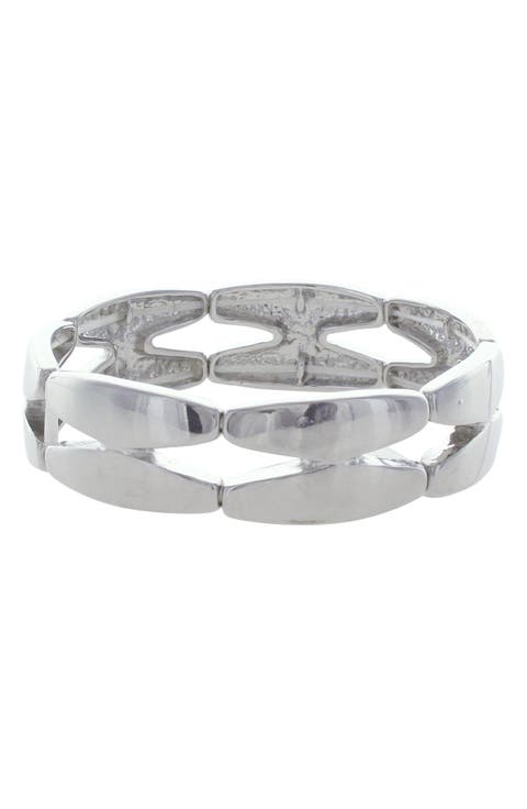 Geometric Link Stretch Bracelet