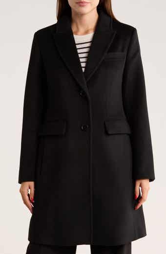 Michael Kors Single Breasted Wool Blend Coat