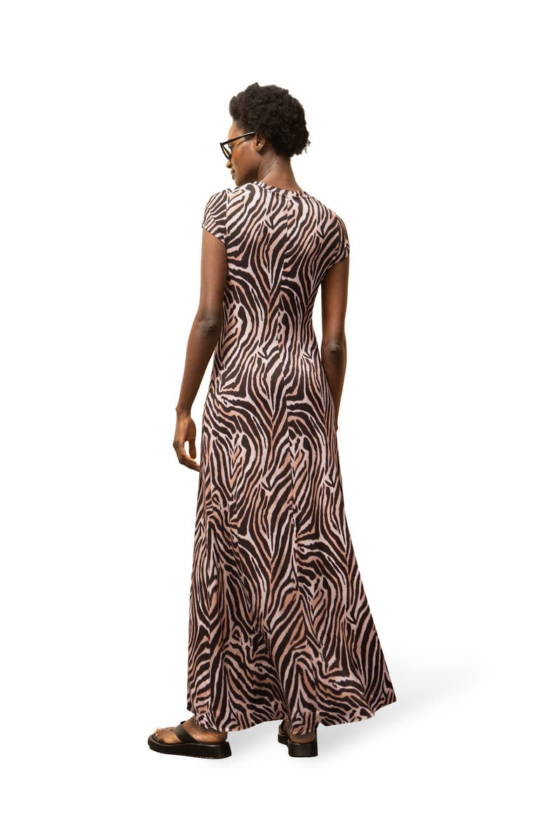Ro&Zo Zebra Print Jersey Maxi Dress, Alternate, color, Neutral