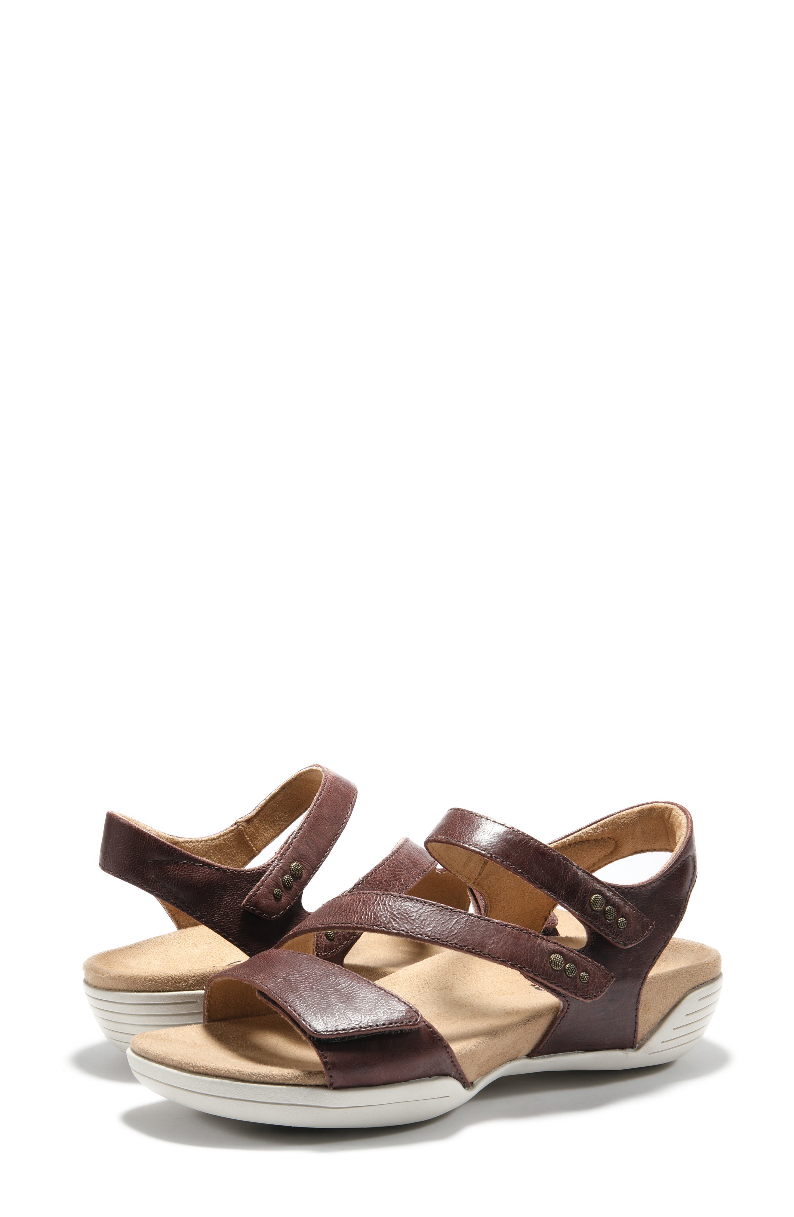 Hälsa Denia Ankle Strap Sandal, Alternate, color, BROWN LEATHER