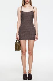 LIONESS Voyage Check Minidress