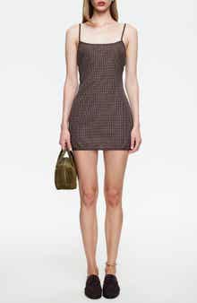 LIONESS Voyage Check Minidress