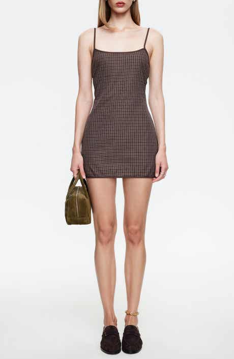 LIONESS Voyage Check Minidress