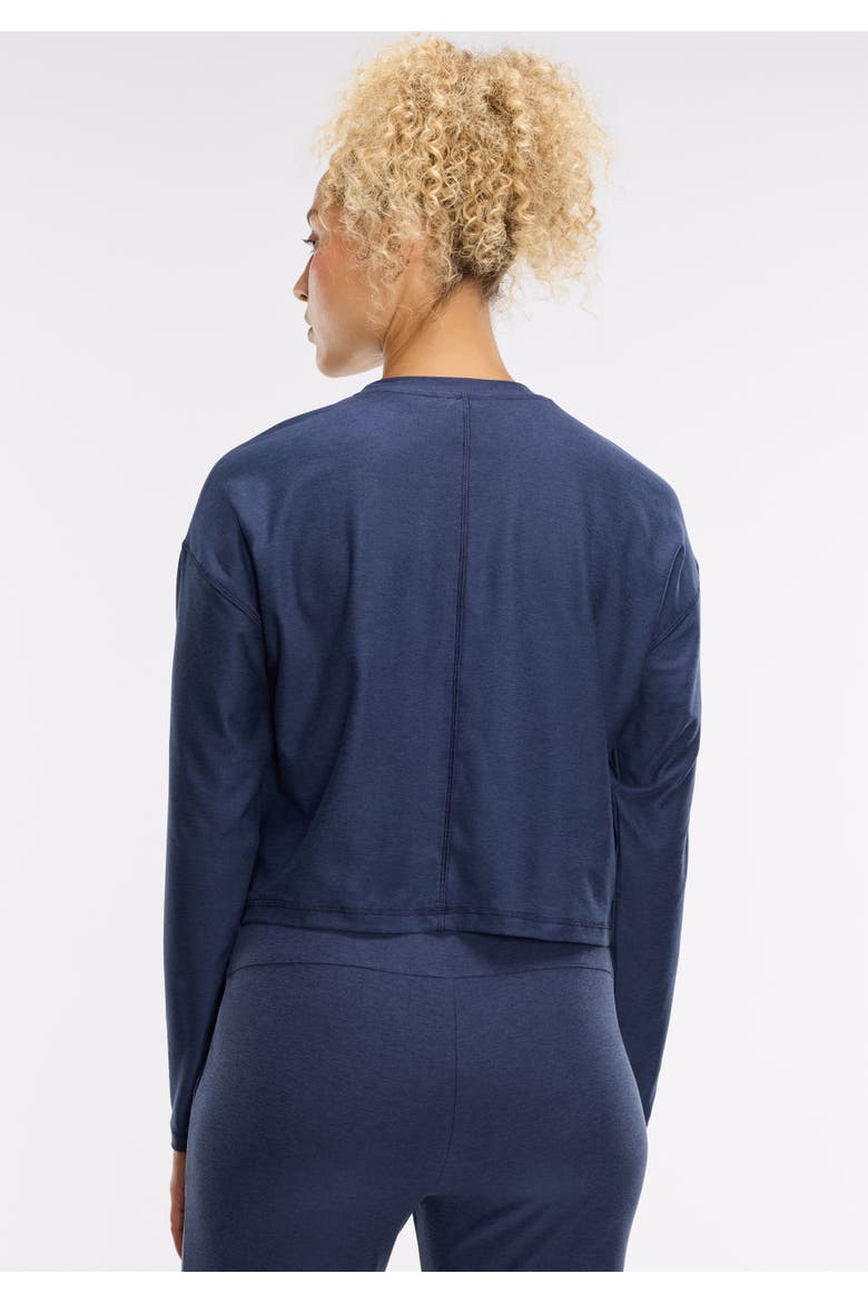 Dreamblend Crewneck Long Sleeve, Alternate, color, Navy Blue