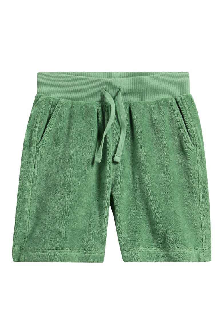 Kids' Classic Organic Cotton Terry Shorts, Main, color, GRASS