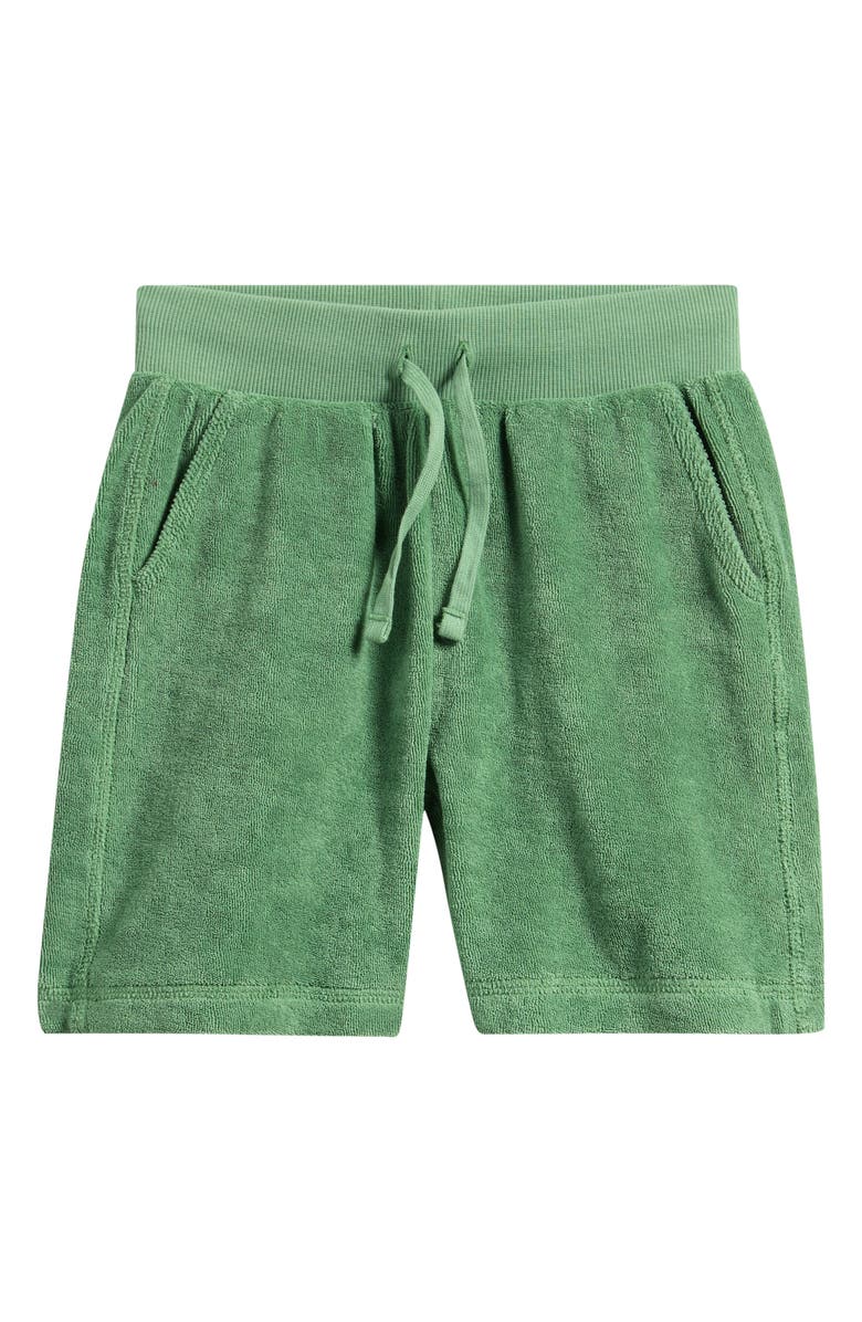 Pehr Kids' Classic Organic Cotton Terry Shorts, Main, color, Grass
