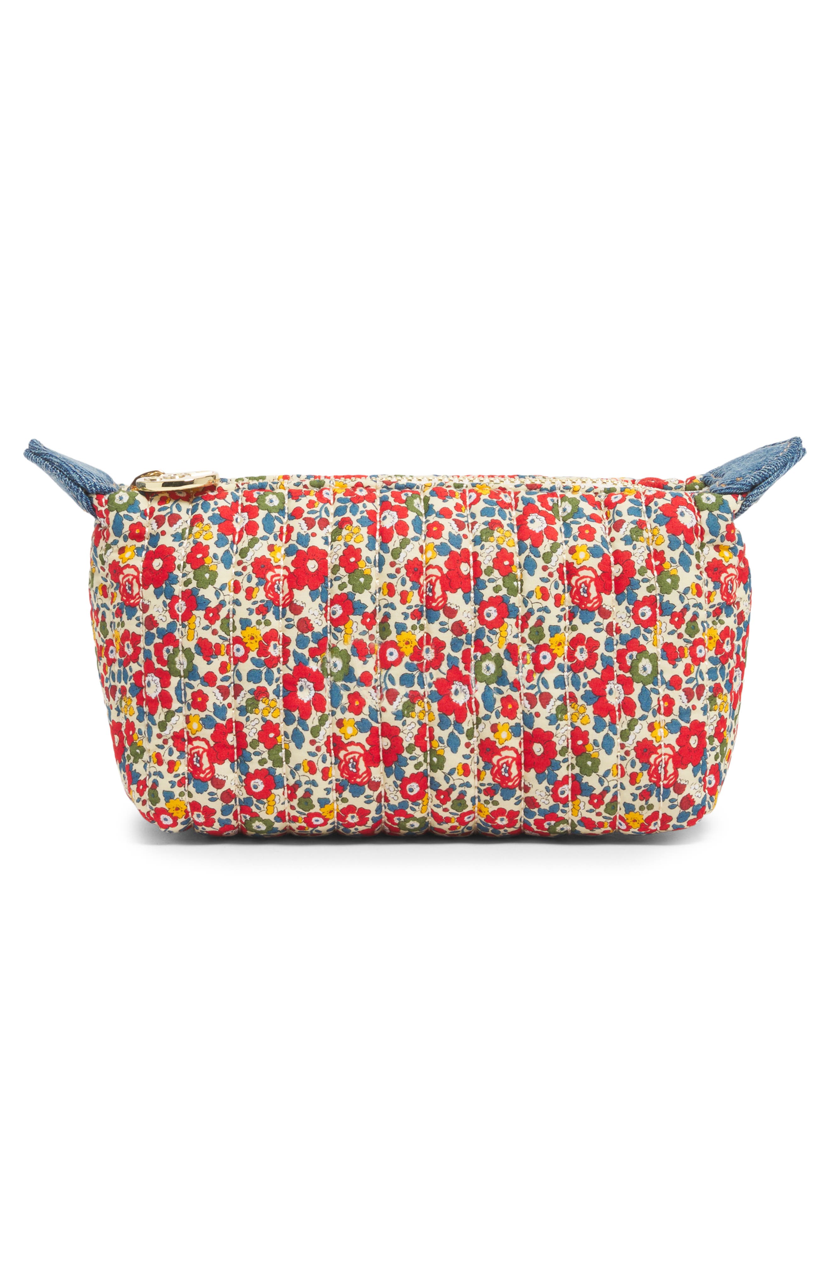 Quilted Floral Pouch, Alternate, color, BETSY ANN