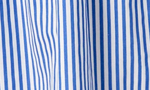 ENGLISH FACTORY ENGLISH FACTORY STARFISH STRIPE PUFF SLEEVE MAXI DRESS