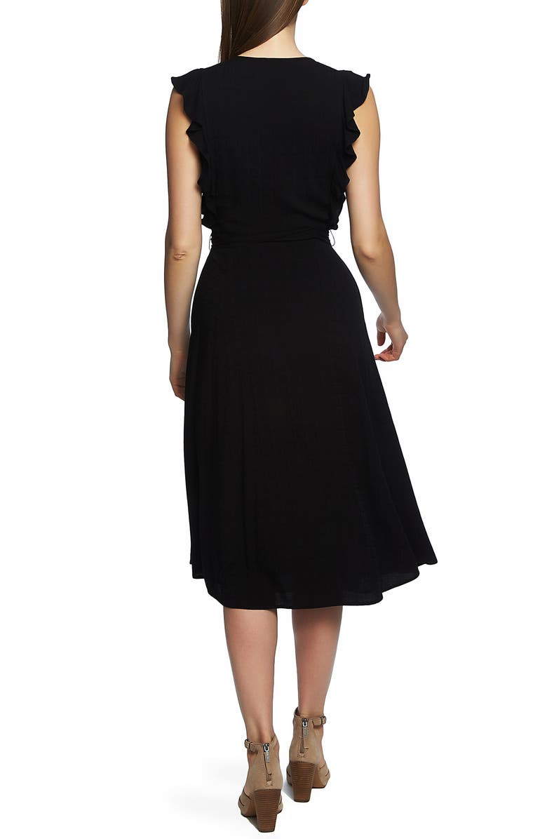 1.STATE Ruffle Tie Waist Midi Dress, Alternate, color, 