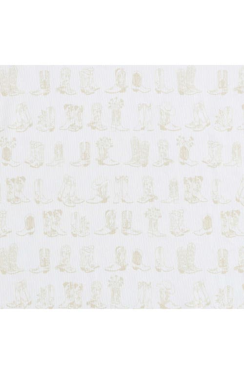 Wrangler Line Dance Print Microfiber Sheet Set In White