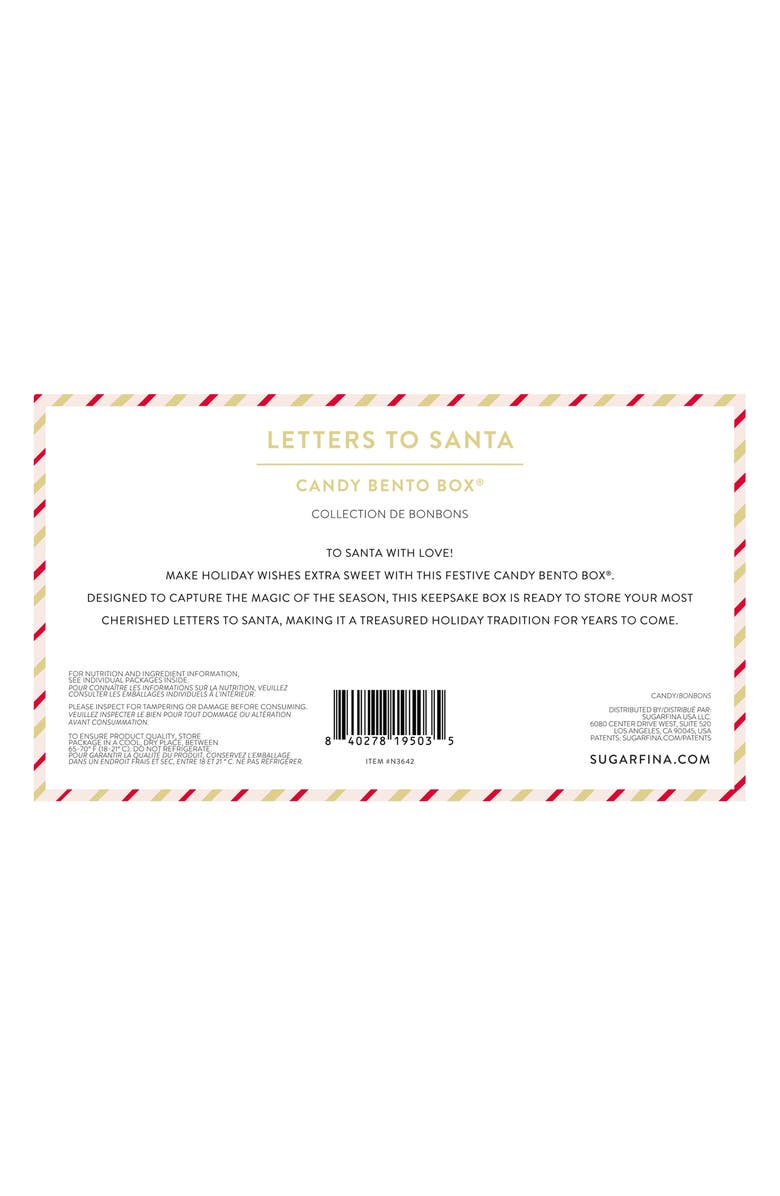 sugarfina Letters to Santa 2-Piece Bento Box Duo, Alternate, color, 