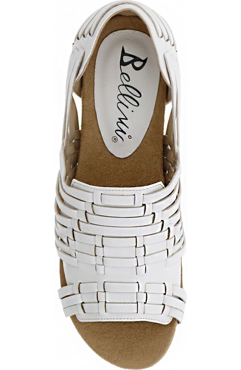 BELLINI Woven Flat Sandal, Alternate, color, White
