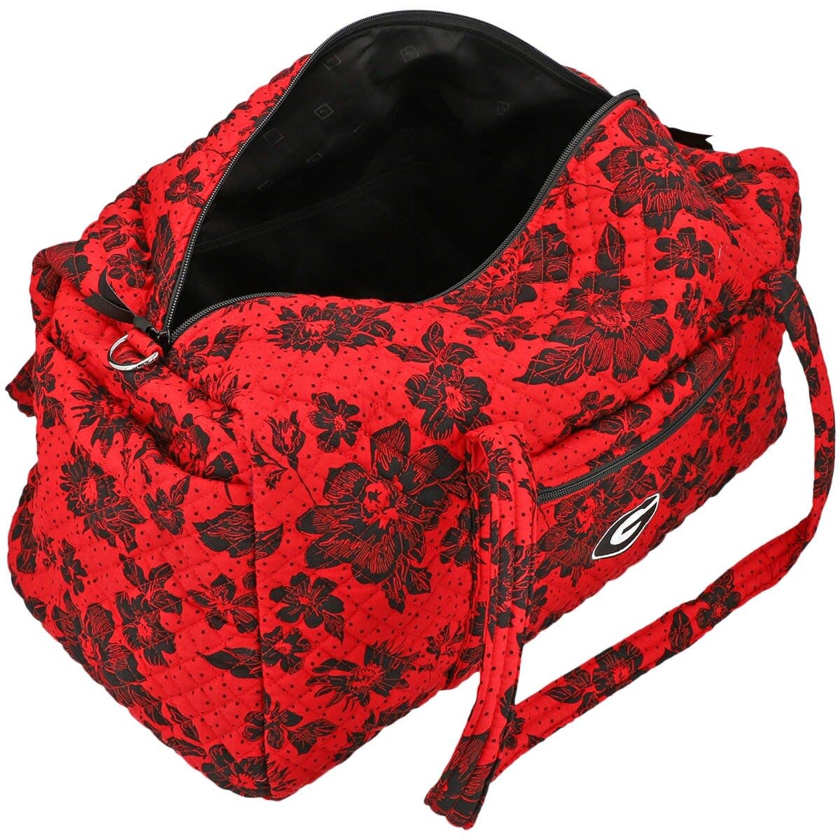 VERA BRADLEY Georgia Bulldogs Rain Garden Large Travel Duffel Bag, Alternate, color, 