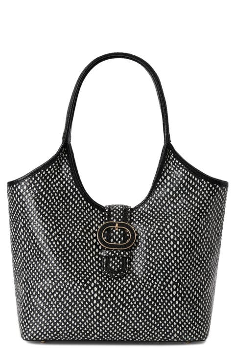 Melora Embossed Leather Tote