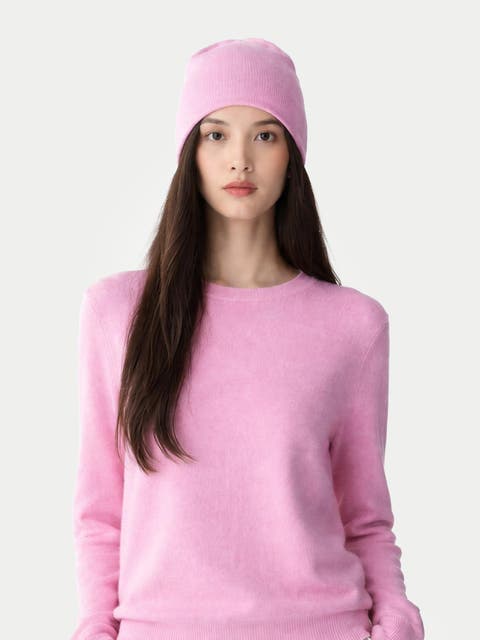 $99 Cashmere Hat & Sweater Set