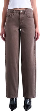 Topshop Cinch Low Rise Relaxed Jeans