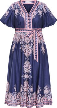 City Chic Higher Love Floral Print Maxi Dress