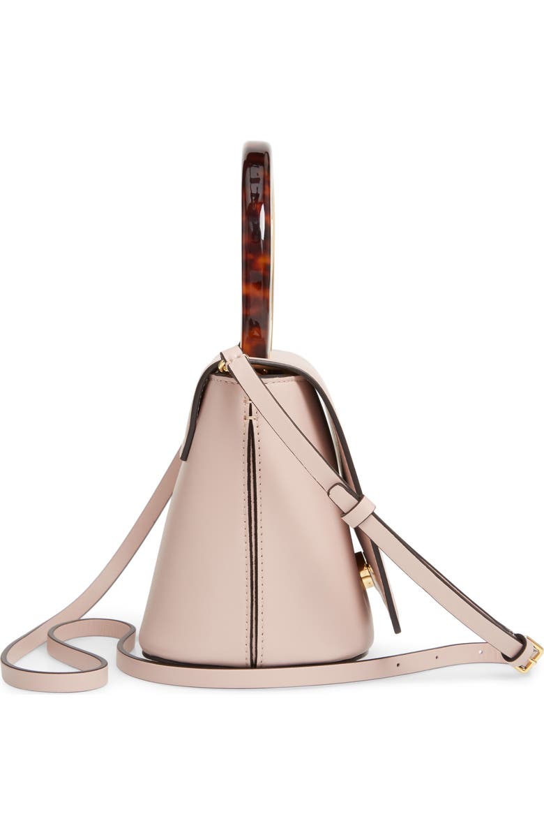 Marni Ring Handle Leather Bag, Alternate, color,