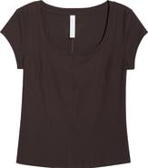 Zella Seamed Rib Top