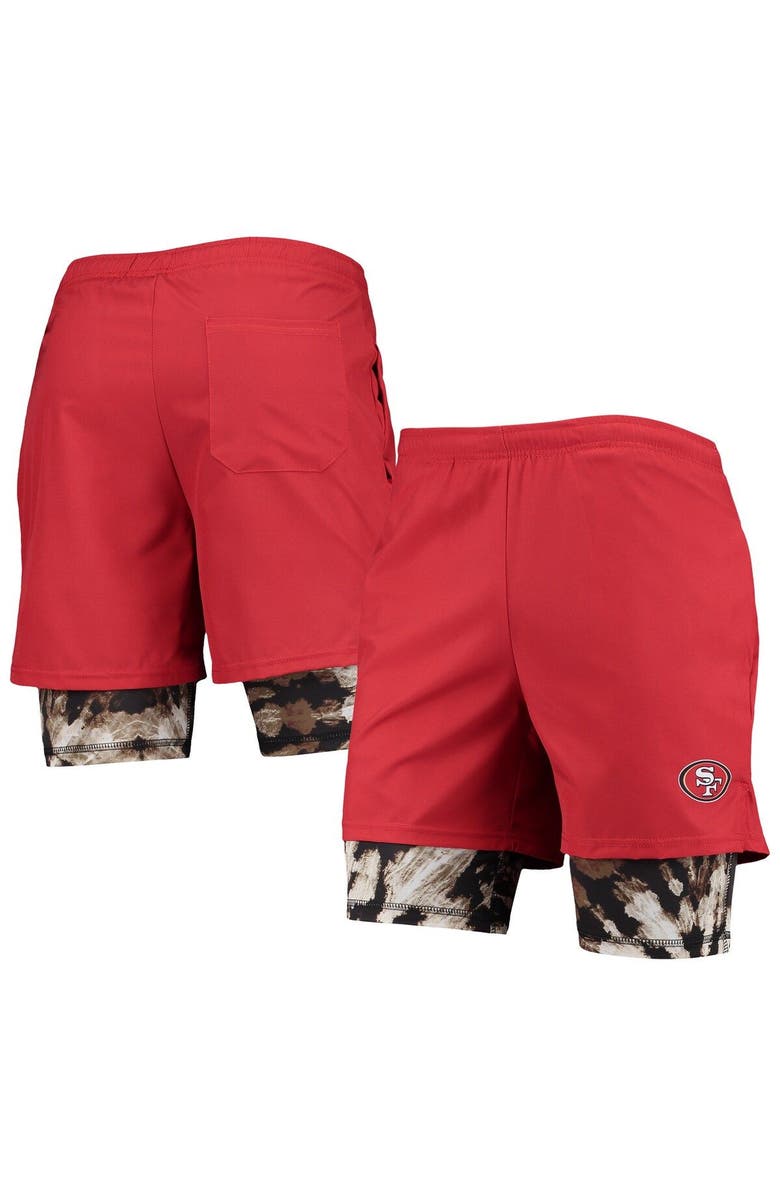 FOCO Men's FOCO Scarlet San Francisco 49ers Running Shorts, Main, color,