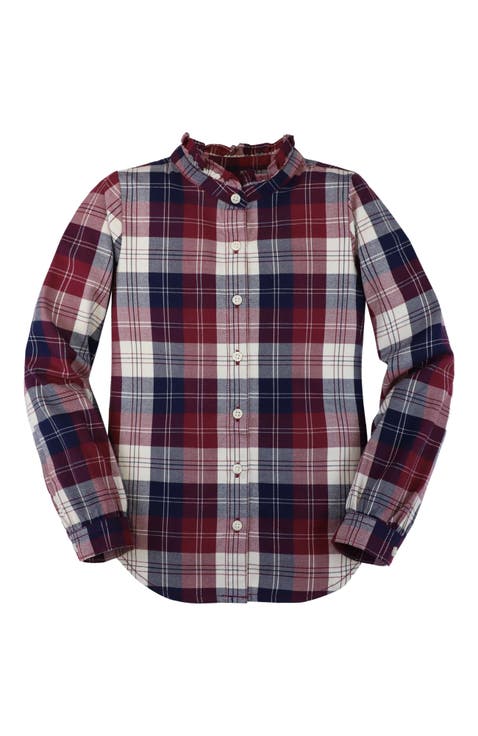 Baby Girls' Ruffle Collar Shirt, Infant