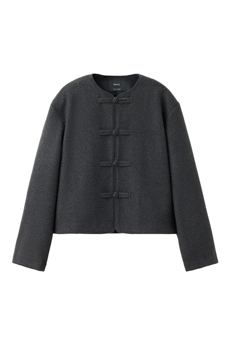 Toggle Closure Coat, Main, color, CHARCOAL