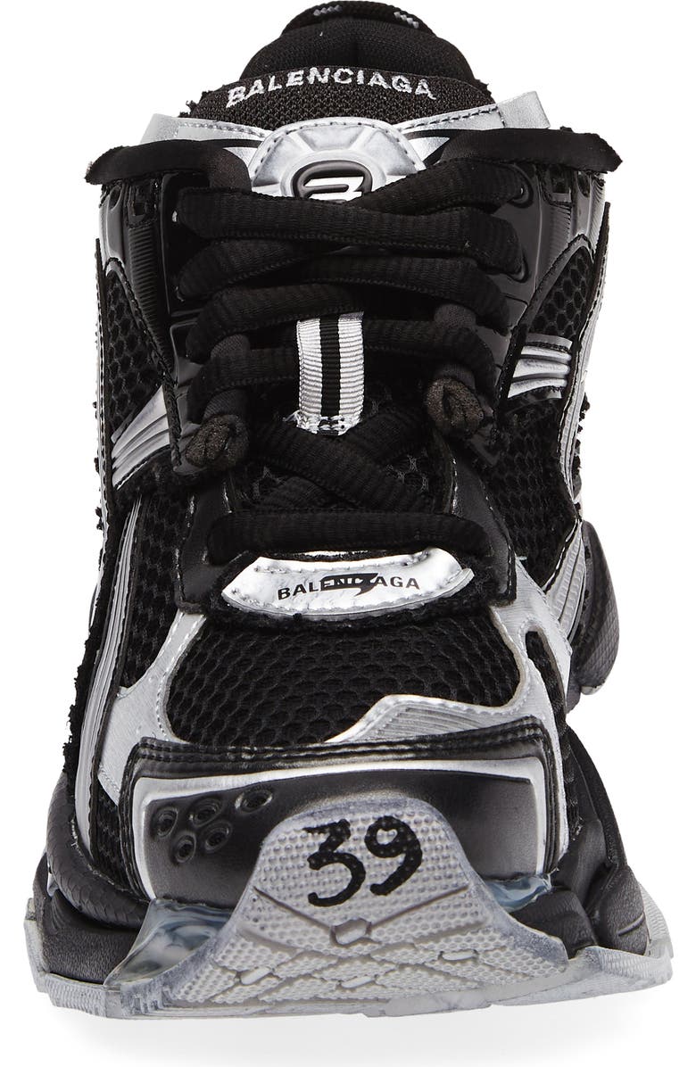 Balenciaga Runner Sneaker, Alternate, color, Black/ Silver