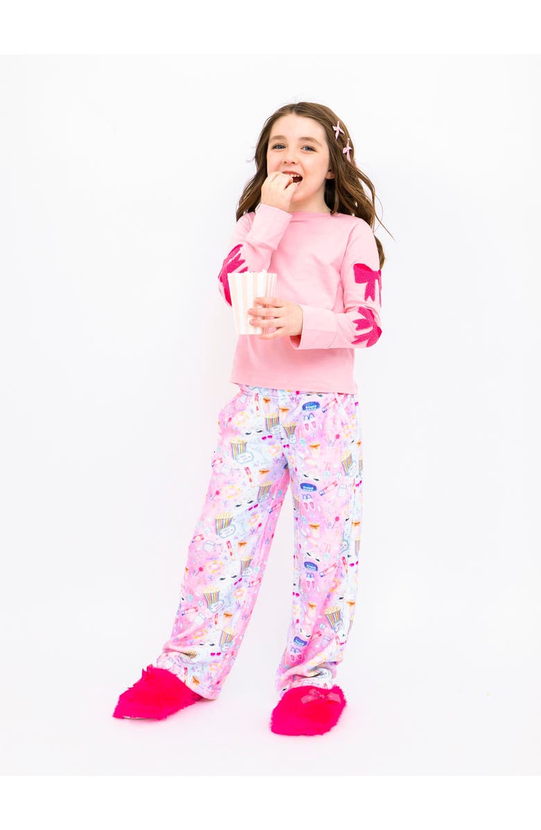 Preppy Goose Plush Sleepover loungewear pant, Main, color, Multicolor