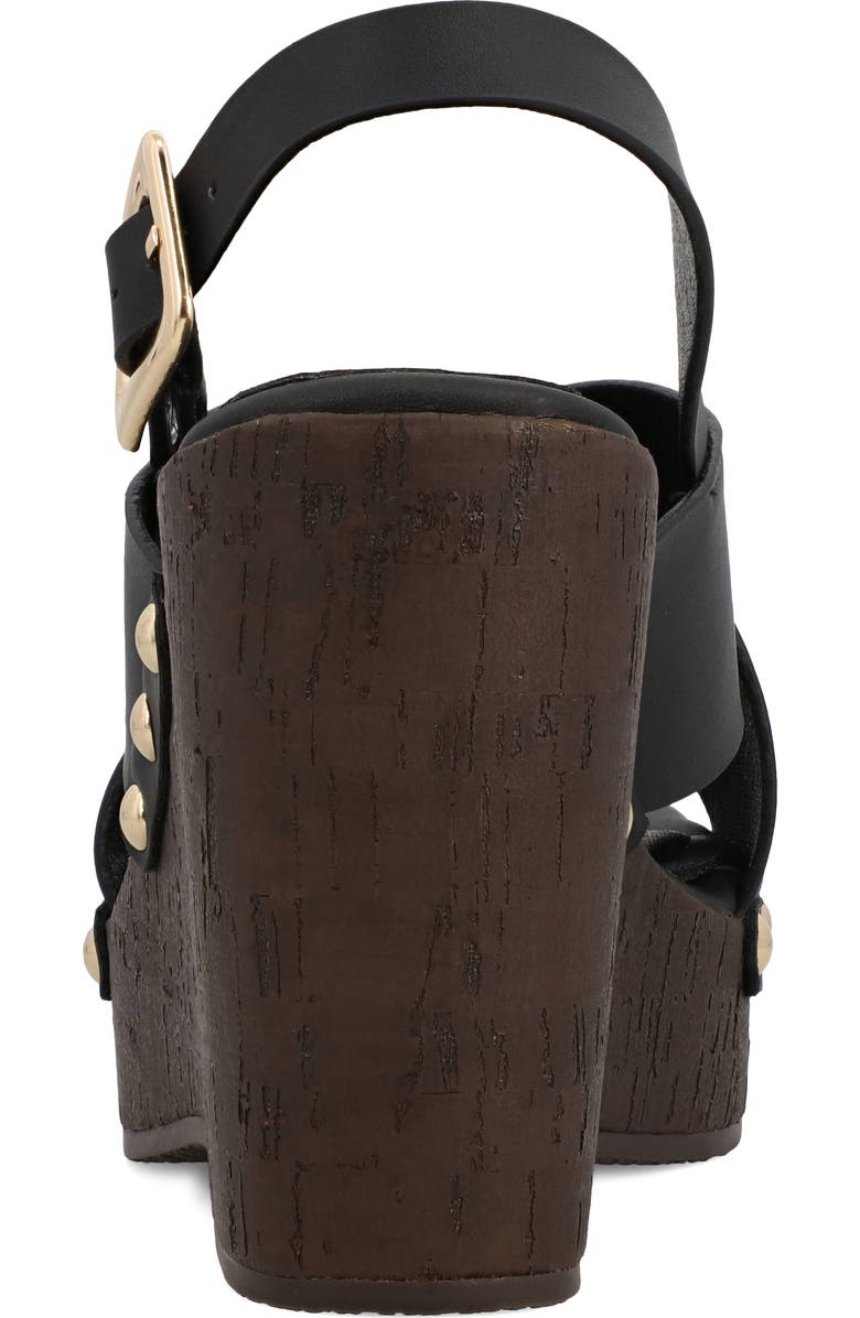 MIA Elleiana Wedge Sandal, Alternate, color, Black