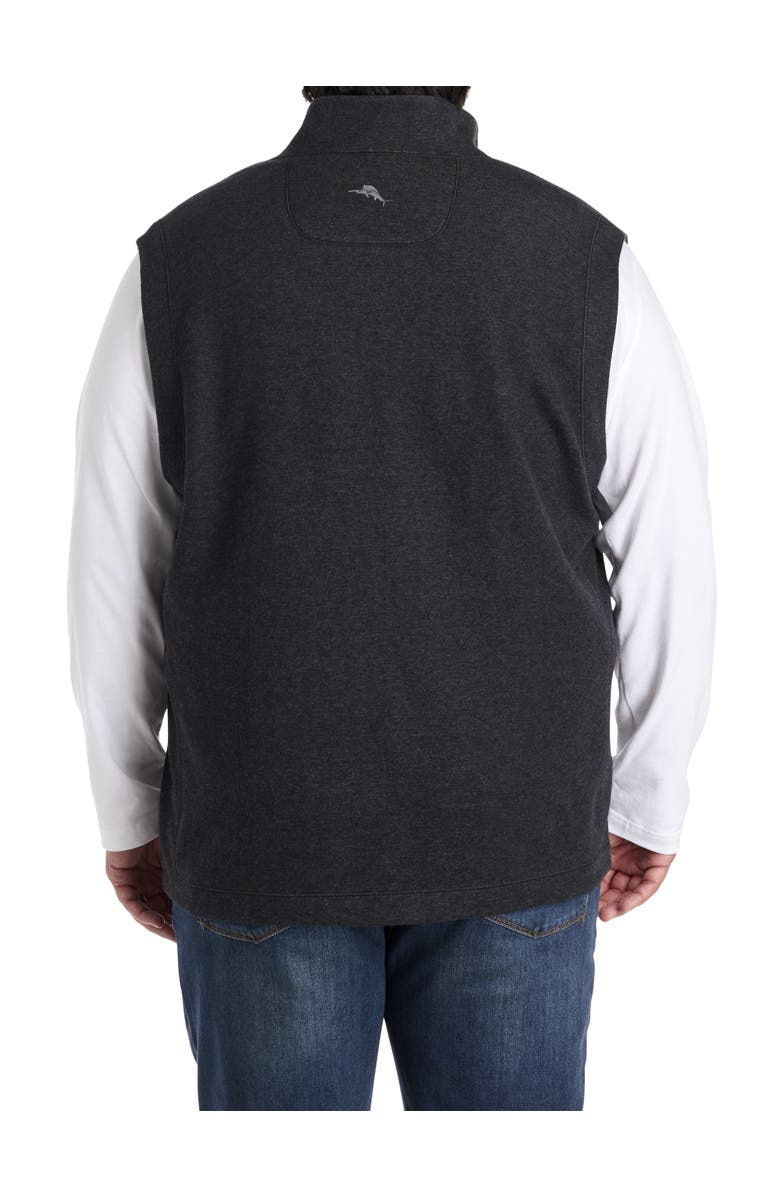 Tommy Bahama Big
Tall Flip Coast Reversible Vest, Alternate, color, Black Heather