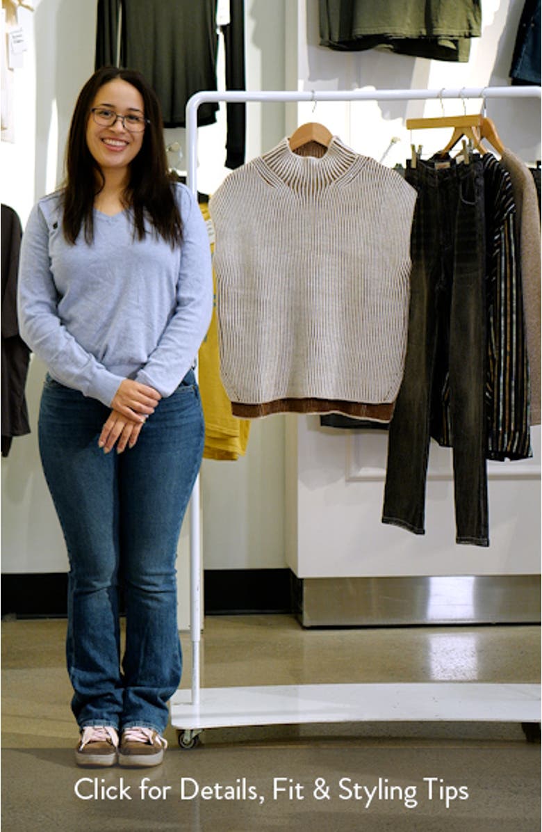 Laurne Plated Mock Neck Sweater, sales video thumbnail