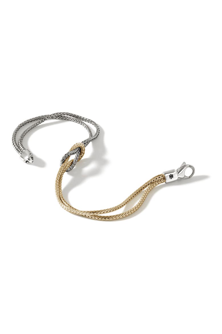 Love Knot Bracelet, 1.8mm, Alternate, color, SILVER/ GOLD