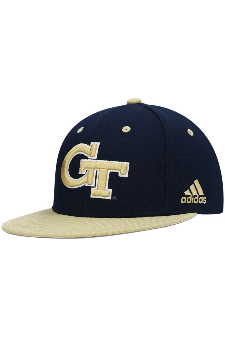 Men's adidas Navy Georgia Tech Yellow Jackets On-Field Baseball Fitted Hat, Main, color, Navy