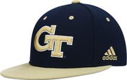 adidas Men's adidas Navy Georgia Tech Yellow Jackets On-Field Baseball Fitted Hat
