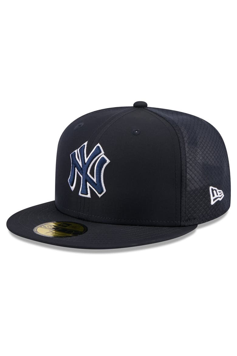 Youth New Era Navy New York Yankees Batting Practice 59FIFTY Fitted Hat, Main, color, Navy