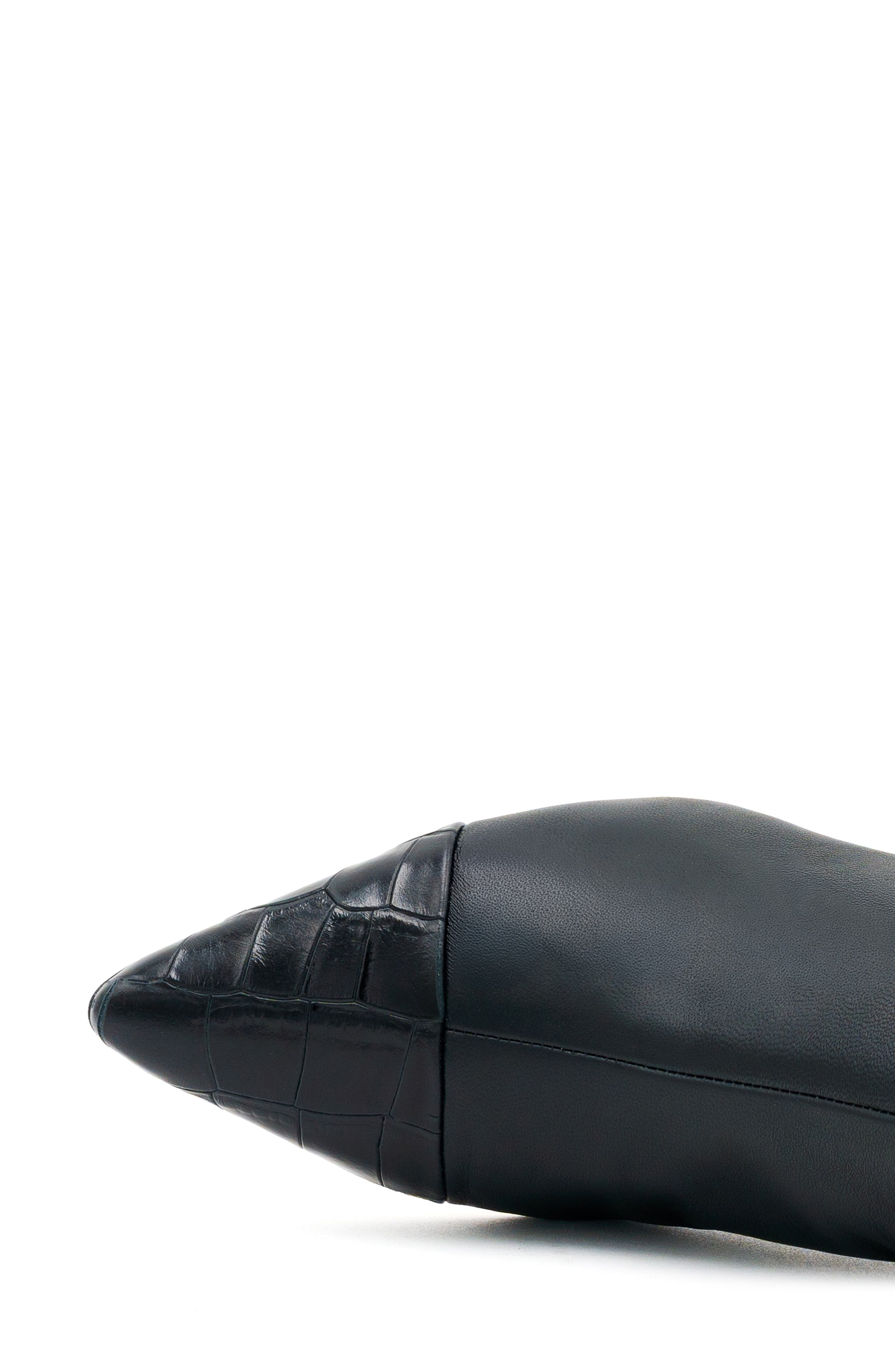 Panfilo Leather Bootie, Alternate, color, BLACK