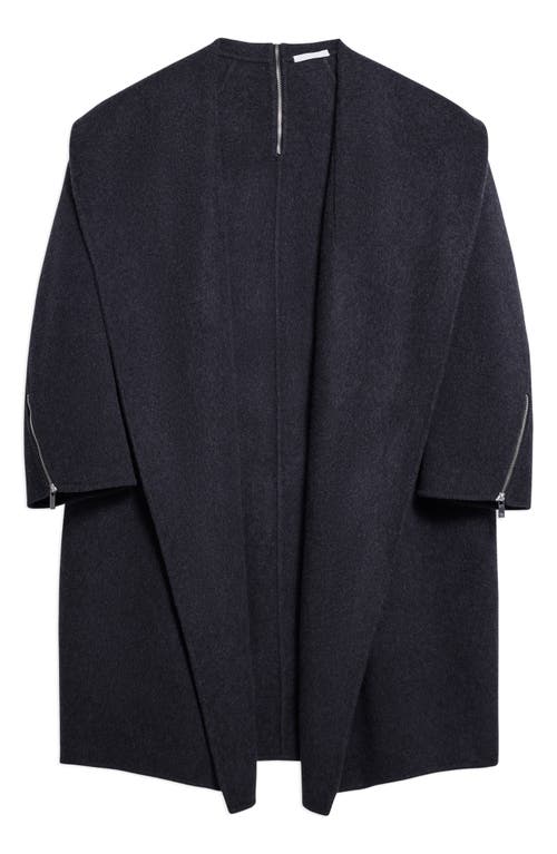 Helmut Lang Apex Oversize Recycled Wool Cocoon Coat In Gray