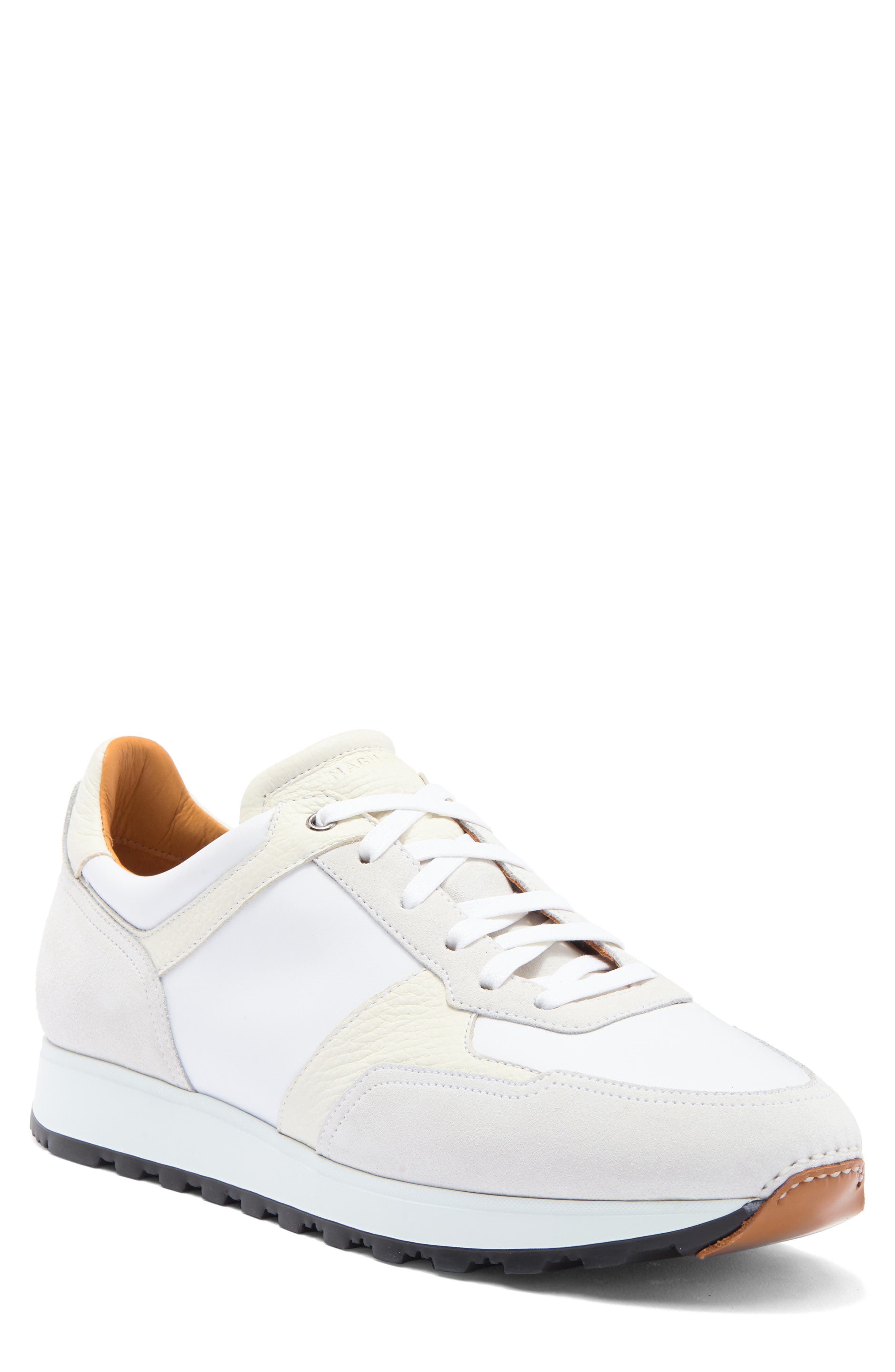 Magnanni Mixed Media Sneaker, Main, color, 