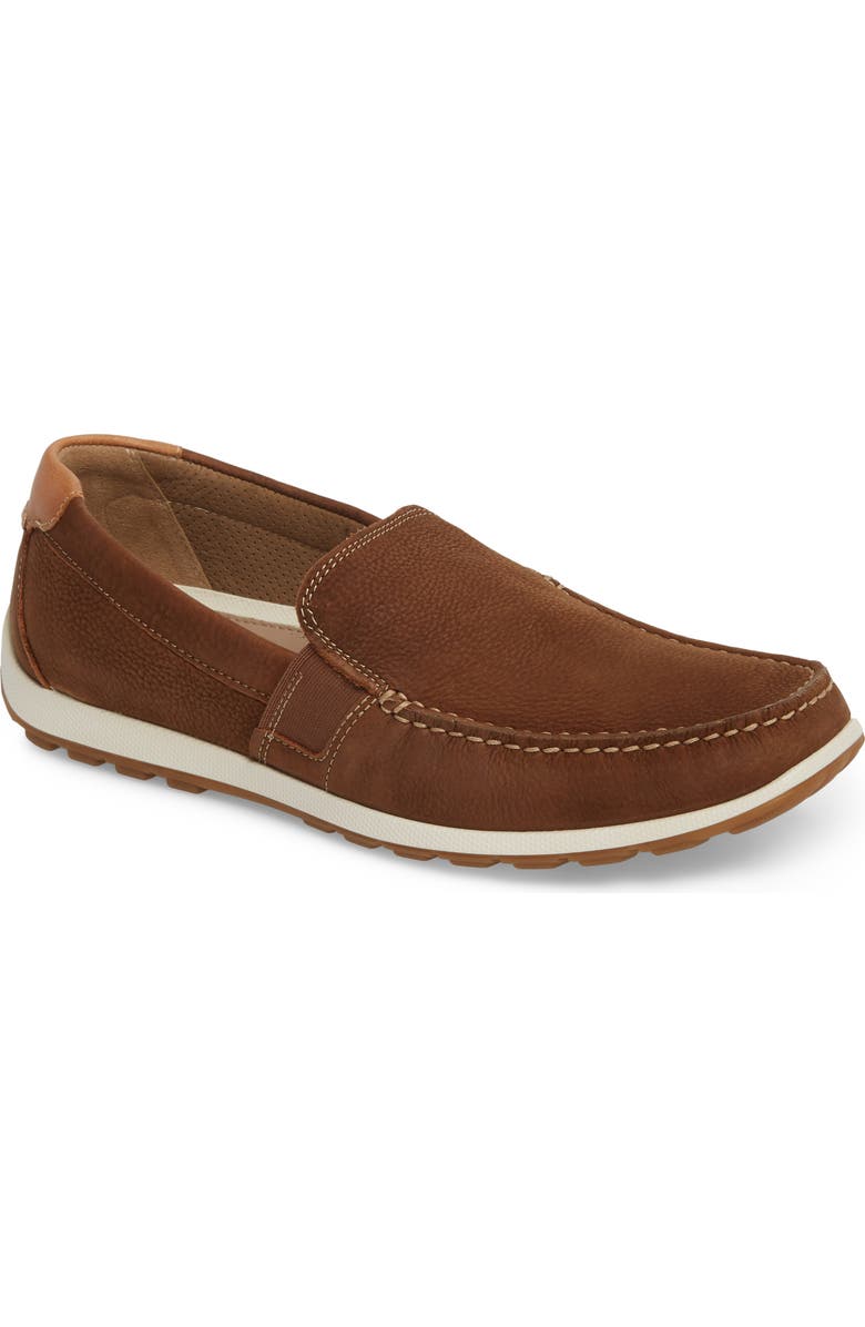 ECCO DIP Lux Moc Toe Driver, Main, color,