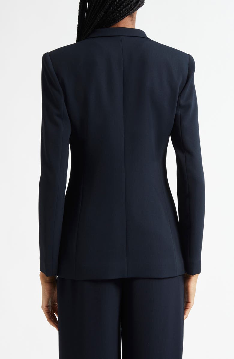 Emporio Armani Textured One-Button Blazer, Alternate, color, Navy Blue