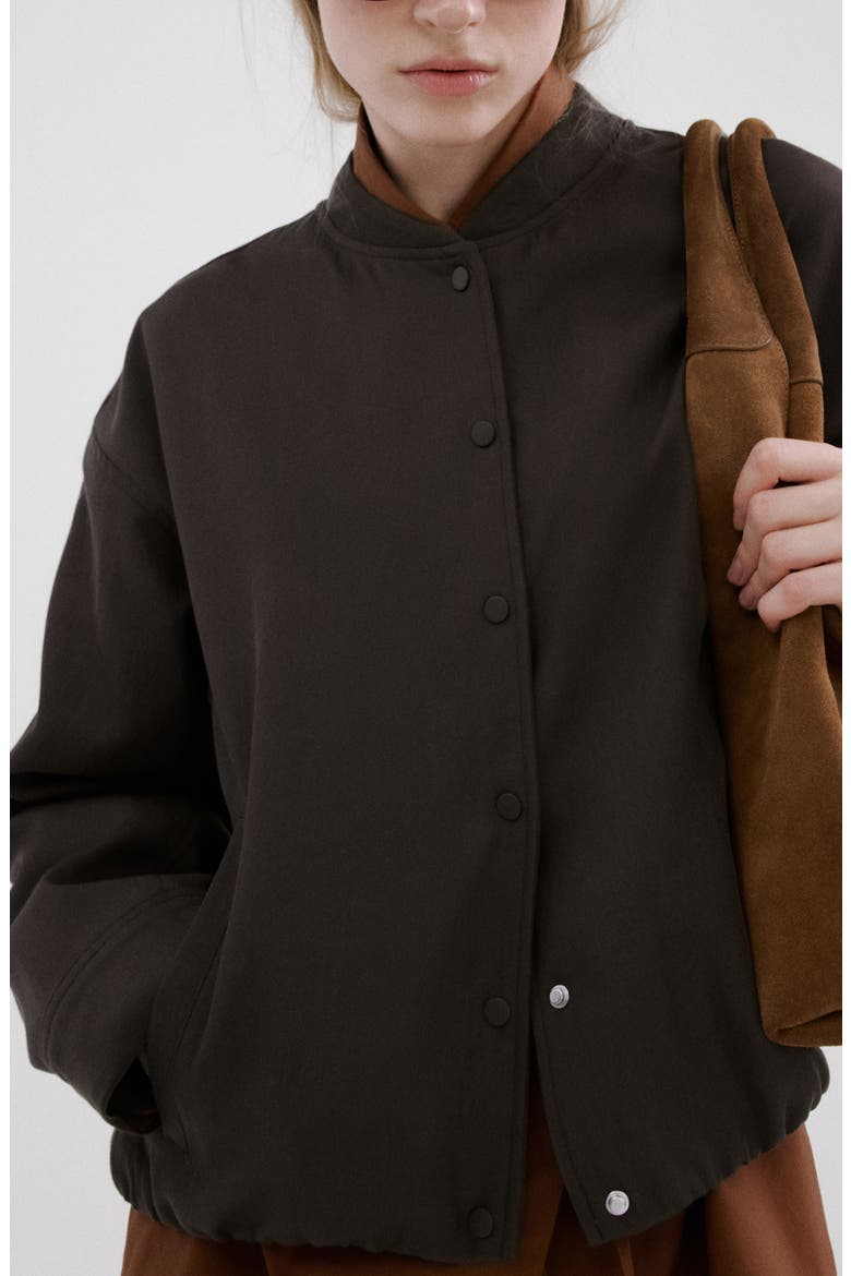 Oversize Bomber Jacket, Main, color, PURPLE