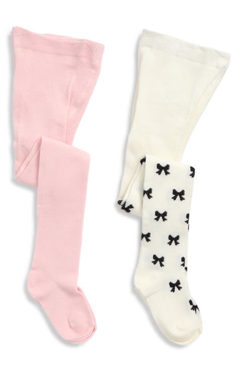 Kids' 2-Pack Bow Tights
