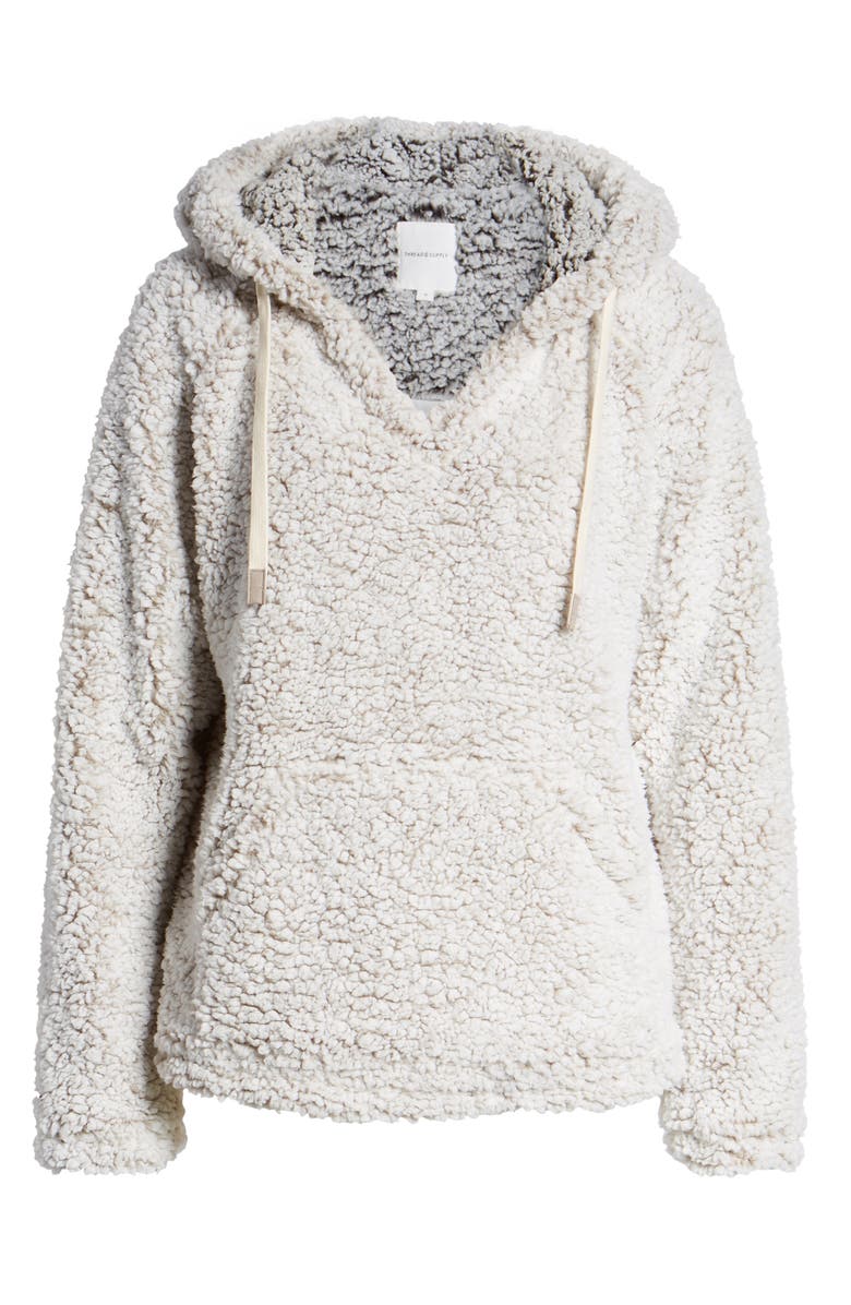 Thread & Supply Cozy Fleece Hoodie, Alternate, color, 