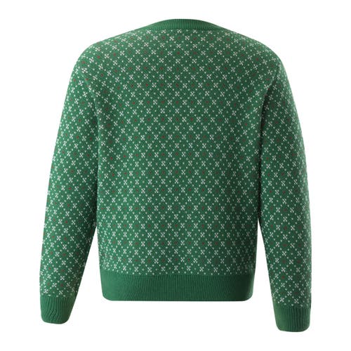 Rachel Riley Christmas Pudding Sweater In Green