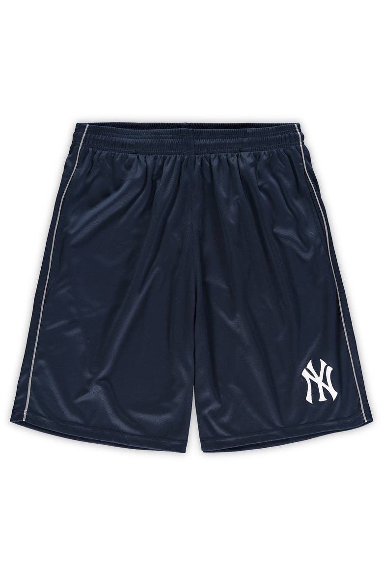 Men's Fanatics Branded Navy New York Yankees Big & Tall Mesh Shorts, Alternate, color, Navy