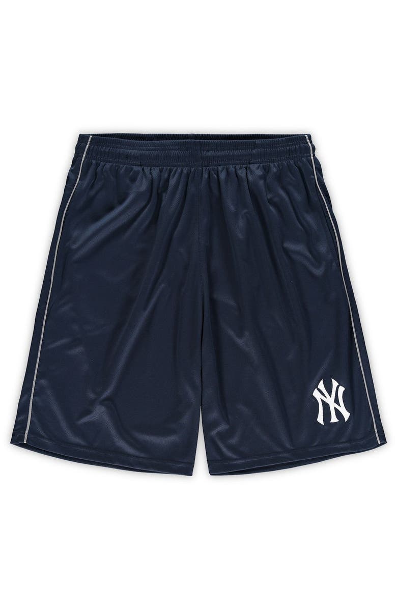 MAJESTIC Men's Fanatics Branded Navy New York Yankees Big & Tall Mesh Shorts, Alternate, color, 