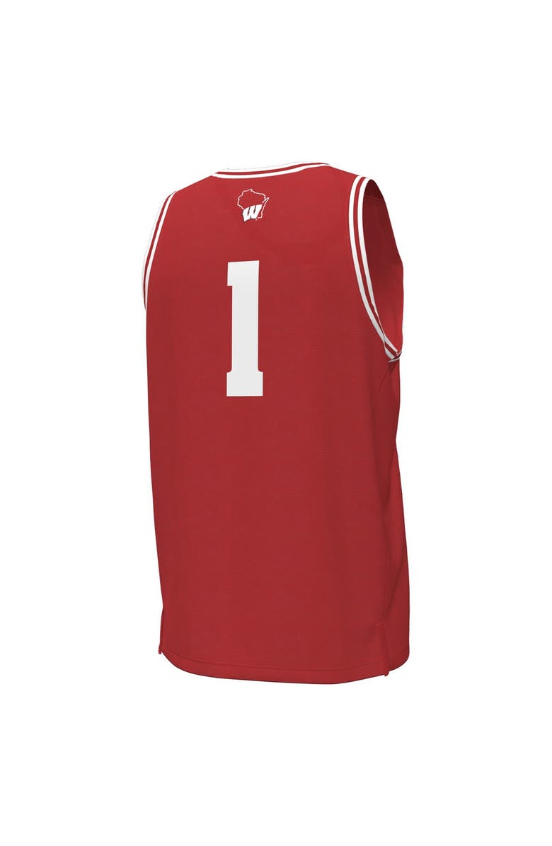Under Armour Men's Under Armour #1 Red Wisconsin Badgers Replica Basketball Jersey, Alternate, color, Red