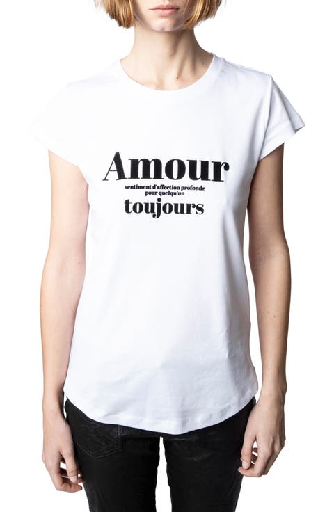 Amour Toujours Cotton Graphic Tee